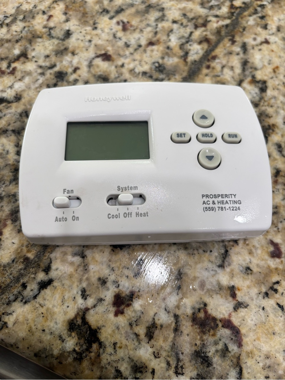 White Digital Programmable Wall Thermostat for Home HVAC